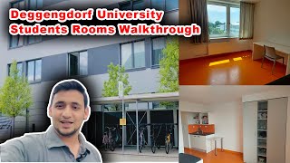 DIT Deggendorf University 🎓 International Students Apartments Walkthrough  DIT Students Rooms 2023 [upl. by Ellord]