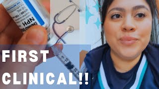 Nursing School Vlog First Clinical Med Math amp Skills Lab [upl. by Beau]