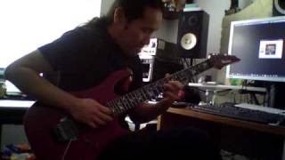 Herman Li  Quick Improvised Guitar Solo for Strings On Fire [upl. by Aihsas]