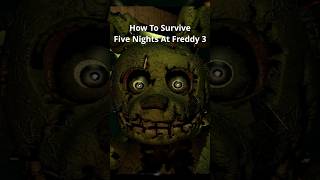 Scary games I can survive Five Nights At Freddy 3 ccwk fnaf halloween [upl. by Dleifyar]