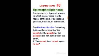 Epiphora literary termRegular practice of literary terms UP TGT PGT DSSSB [upl. by Ahsiram]