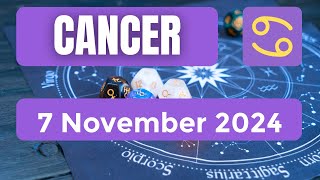 Cancer horoscope  Cancer Horoscope for Today 7 November 2024 [upl. by Skyler]