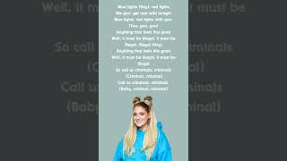 Meghan Trainor quotCRIMINALSquot lyrics meghantrainor criminals [upl. by Amund]