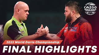 DARTING DESTINY  The Final Highlights  202223 Cazoo World Darts Championship [upl. by Rowan]