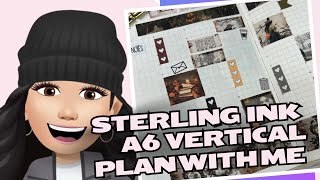 Sterling Ink  a6 Vertical  Plan With Me [upl. by Mackenzie615]