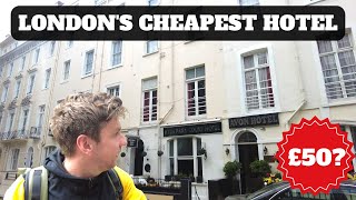 The Cheapest Hotel I Could Find In London£50 [upl. by Akinert433]