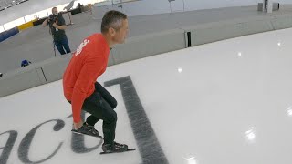 Initiation au patinage de vitesse [upl. by Hindorff]