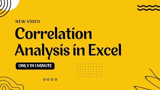 How to Find Correlation in Excel   Data Analysis [upl. by Nairolf27]