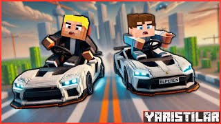 ALPEREN VE EFEKAN ARABA YARIŞI YAPTILAR🏁😱Minecraft [upl. by Bassett555]