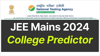 JEE Mains College Predictor JOSAA College Predictor jee mains College jee main 2024 josaa 2024 [upl. by Euqinommod]