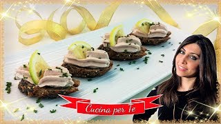 Crostini di Pane con Mousse di Tonno  Antipasti Veloci [upl. by Lemar]