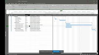 Shutdown with MS Project Insert amp Delete task [upl. by Colvert]