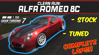 GT7  Clean Run Alfa Romeo 8C Competizione 08  Gran Turismo 7  152 [upl. by Rolph278]