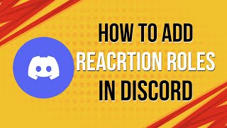 How to Add Reaction Roles to Discord 2024 [upl. by Anihpled]