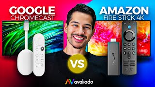 CHROMECAST vs FIRE TV Stick ✅ QUEM GANHA em 2024 [upl. by Watkins]