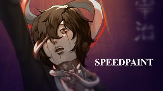 DAZAI OSAMU  Speedpaint [upl. by Ardnot390]