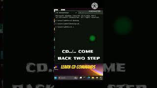 Learn CD Commands in Windows 11 Quick Tips shorts cmdtricks [upl. by Aihppa]