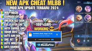 CHEAT Ml TERBARU 2024  MOD UNLOCK ALL SKIN MOBILE LEGENDS  ANTI BANNED NO PASSWORD [upl. by Umeko]