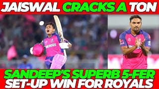 Yashasvi Jaiswal 104 Sandeep 5 wkts SETUP WIN for Rajasthan  Rajasthan Royals vs Mumbai Indians [upl. by Kitarp]