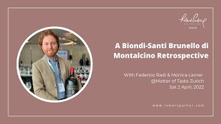 A BiondiSanti Brunello di Montalcino Retrospective Masterclass with Monica Larner amp Federico Radi [upl. by Eelinej]