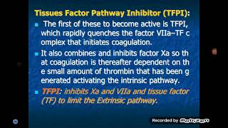 Natural Inhibitors amp Fibrinolytic System [upl. by Jarret]