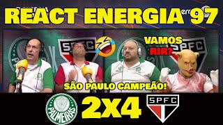 VAMOS RIR REAÇÕES ENERGIA 97  PALMEIRAS 2x4 SÃO PAULO quotPÊNALTISquot FINAL SUPER COPA DO REI [upl. by Ronen]