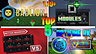 TOP 5 MEJORES CLIENTES 119 Para Minecraft PE  BEDROCK [upl. by Herrera781]