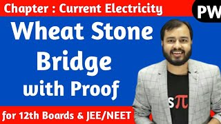 Wheat Stone Bridge  Full Explanation with Proof  Alakh Pandey Alakh Sir Highlights [upl. by Eyanaj]