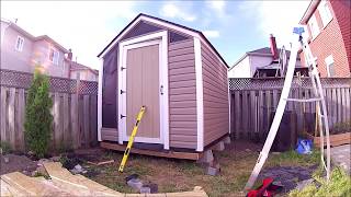 Full Build DIY Shed Kit from 2x4basics Time Lapse [upl. by Auj111]