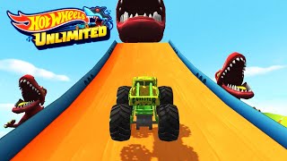 HOT WHEELS UNLIMITED 2  GUNKSTER Twin Mill 3 Sharkruiser In My Tracks [upl. by Aerdnat]