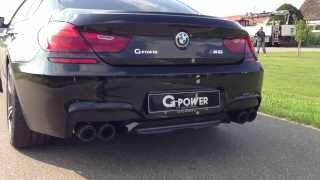 2013 BMW M6 GranCoupe GPOWER Launch Control and Rev  Titanium Exhaust System and Carbon Tailpipes [upl. by Aicelet]