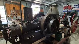 Lutz portable benzine engine chugging away at the Hamilton Pastoral Museum Victoria Australia [upl. by Oakie86]