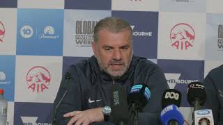 Postecoglou on Tottenhams crowded international calendar ahead of facing Newcastle in Australia [upl. by Tsew800]