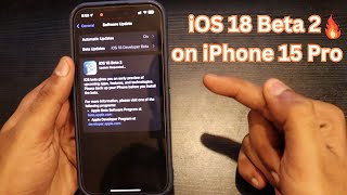 iOS 18 Dev Beta 2 on iPhone 15 pro  RCS  UI Changes  Battery Life  Bug fixs [upl. by Xed]