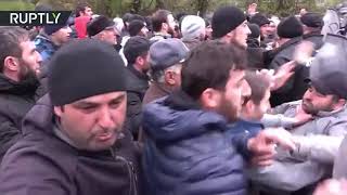 Georgians attack police with sticks and stones in Pankisi Gorge over h 480 x 854 [upl. by Benedikta332]