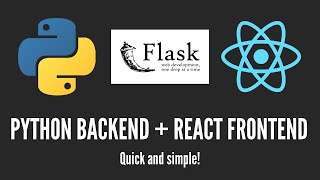 How to Create a Flask  React Project  Python Backend  React Frontend [upl. by Gilda106]