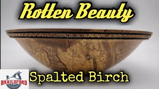 Crafting A Stunning Spalted Birch Bowl Through Woodturning [upl. by Emlynne488]