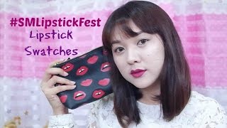 SM Lipstick Fest Lipstick Swatches [upl. by Northrup]