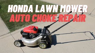 Common Reason for Honda Lawn Mower NO START  GCV160 Engine Auto Choke Repair [upl. by Anaeed]