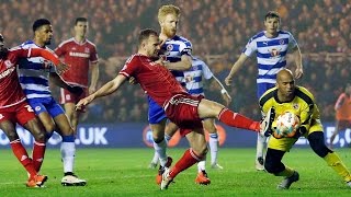 Highlights Middlesbrough 21 Reading Sky Bet Championship 12th April 2016 [upl. by Aenil]