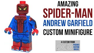 AMAZING SPIDERMAN Custom Minifigure  Phoenix Customs Review [upl. by Adnalram269]