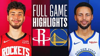 ROCKETS at WARRIORS  FULL GAME HIGHLIGHTS  November 20 2023 [upl. by Hazard]