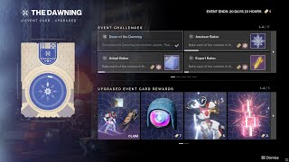 The Dawning 2022  All Event Challenges Quick Preview Destiny 2 [upl. by Itsur59]