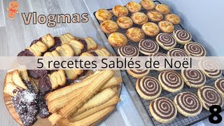 Vlogmas 8  5 Recettes Sablés de Noël [upl. by Leandro]