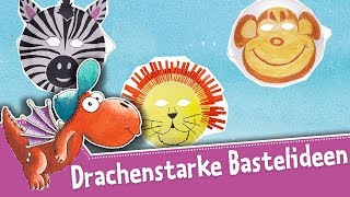 Der kleine Drache Kokosnuss – Drachenstarke Bastelideen – Basteln für Kindern – Tiermasken [upl. by Clement440]