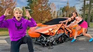 WORLDS STRONGEST MOM vs STOLEN McLAREN [upl. by Atinid]