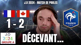 DÉCEVANT France  Canada Débrief JO 2024 equipedefrancefootballfeminin jo2024 bleues [upl. by Blakelee]