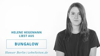 Helene Hegemann liest aus quotBungalowquot [upl. by Tiffanie]