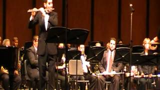 Concertino for Flute  Chris Aguirre with Chabot College Wind Ensemble [upl. by Naud]