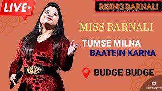 Tumse Milna Baatein Karna🎙❤️  LIVE CONCERT  LOVE SONG  RISINGBARNALI singer singing [upl. by Oivatco]